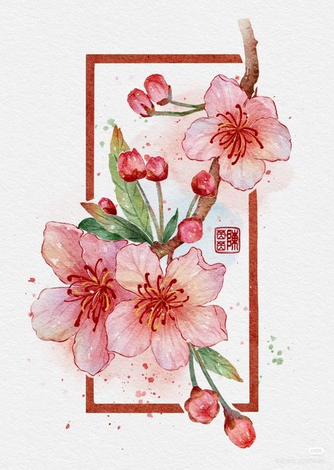 Long Illustration, Sketchbook Flowers, Gouache Ideas, Cartas Ideas, Flower Quote, Whimsical Art Journal, Chinese Art Painting, Tattoo Collection, Flower Collage