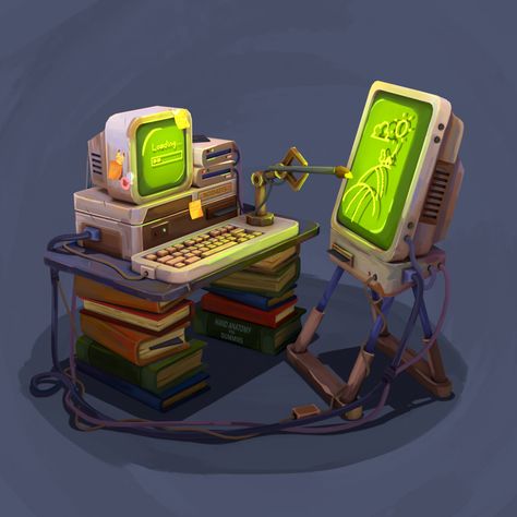 Sci Fi Computer, Retro Sci Fi, Tech Ideas, Sci Fi Tech, Big Hero, Game Assets, Texture Art, Retro Gaming, Mars