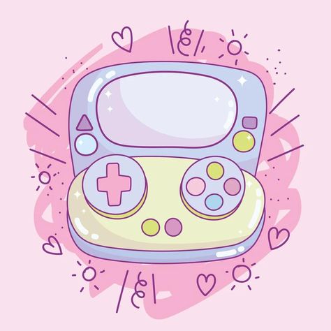 Kawaii handheld game console Game Icon Logo, Logo Apps, All Apps Icon, Game Icon Design, Waves Wallpaper Iphone, Games Room Inspiration, Bts App, Aesthetic Profile Picture Cartoon Soft, Kawaii App