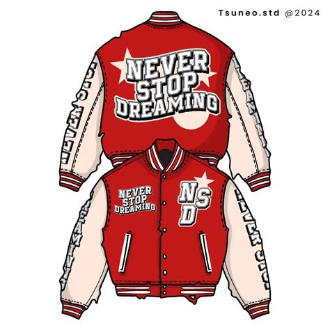 Varsity Design, Y2k Outfits Aesthetic, Jacket Design, Designer Wear, Apparel Design, Outfit Idea, Vintage Tees, Streetwear Fashion, Clothing Brand