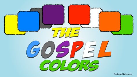 Kidology Inc. - The Gospel Colors Share The Good News, Gospel Tracts, Gospel Bible, Bible Songs, Sunday School Crafts For Kids, Church Nursery, Vbs Ideas, Bible Ideas, Teaching Colors