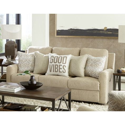 Upholstered Sofas | Page 4 | Furniture | RC Willey Lobby Design Apartment, Small Lobby Design, Small Lobby, Recliner Living Room, Sofa With Pillows, Beige Sofas, Chenille Sofa, Beige Sofa, Lobby Design