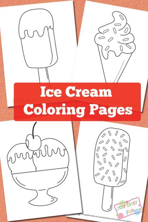 Sharpen the coloring pens and let's color these free printable ice cream coloring pages!1 Ice Cream Coloring, Ice Cream Crafts, Ice Cream Coloring Pages, Ice Cream Birthday Party, Ice Cream Theme, Sweet Party, Ice Cream Social, Ice Cream Birthday, Ice Cream Parlor