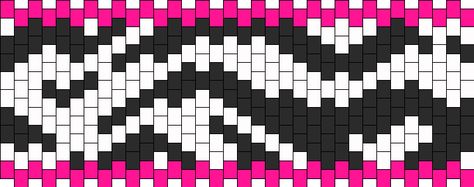 Small Kandi Cuff Patterns, Small Kandi Cuff, Kandi Cuff Patterns Templates, Kandi Patterns Cuff, Kandi Cuff Ideas, Pink Kandi, Kandi Cuff Patterns, Kandi Inspo, Kandi Cuffs