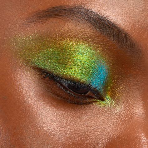 Beetle Chrome Liquid Shadow | ColourPop Chrome Liquid, Maybelline Color Tattoo, Liquid Shadow, Minka Kelly, Green Makeup, Shadow Sticks, Eyeliner Brush, Eyeshadow Primer, Eye Look