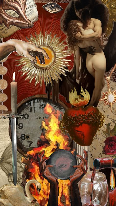 #myfirstshuffle #redandgold #paintings #inferno Inferno Aesthetic, Sinners And Saints, Saints And Sinners, Red And Gold, Aesthetic Art, Wallpapers, Paintings, Art