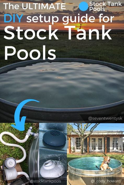 Stock Tank Pool Pump Install, How To Build A Stock Tank Pool, Water Tank Pool Ideas, Water Trough Pool Ideas, How To Make A Stock Tank Pool, Stock Pond Pool, Salt Water Stock Tank Pool, Diy Stock Tank Pool Ideas, Galvanized Stock Tank Pool Ideas