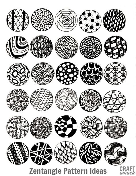 54 Zentangle pattern ideas for beginners, plus inspiration for taking your Zentangles to the next level.#zentangle #zentangles #patterns #doodling #drawingideas Modele Zentangle, Zantangle Art, Easy Zentangle Patterns, Art Beginners, Easy Zentangle, Henna Tutorial, Doodle Art For Beginners, Art Zentangle, Easy Designs