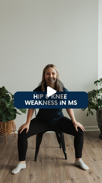 Dr. Gretchen Hawley | Multiple Sclerosis Exercises on Instagram: "Does your MS make walking hard because of hip + knee weakness?  While MS is different for everyone, there’s one thing in common:  💡 MS tends to attack specific muscle groups...  This can lead to weakness and fatigue you might feel when you walk & move about in your day-to-day activities.  When you practice these exercises throughout the day (vs. all at once), you are signaling your brain 🧠 that you want to use this specific strength at different times... and in different situations!  For example, you want to use your leg strength in the morning, afternoon, and evening... right? Not just one time.  And you want to be able to stand longer when in your kitchen and your bathroom, right? Not just one or the other.  Here are 4 o Ms Workouts, Ms Symptoms In Women, Muscle Weakness And Fatigue, Multiple Sclerosis Exercise, Ms Exercises, Muscle Groups, Activity Days, Leg Workout, Feelings