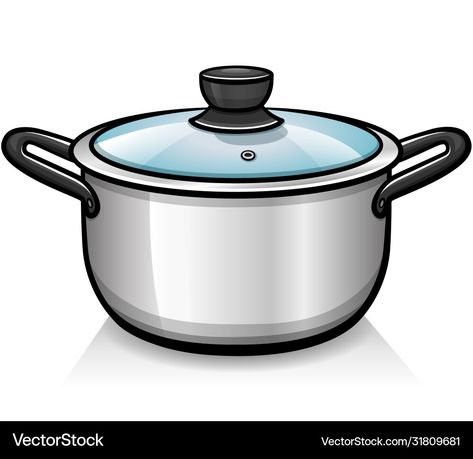 Cooking Pot Illustration, Pot Illustration, Pot Drawing, Food Background Wallpapers, Hulk Birthday Parties, Kitchen Clipart, How To Draw Anything, Pot Image, Creative Clips Clipart