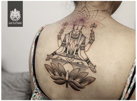 #geometricdesign #geometrictattoo #geometricaltattoo #besttattoo #pattern #flowertattoo #lotustattoo #awesometattoo #goddess #laxmi #lakshmi #indiangod #indiangoddess #blackandgrey #tattooedgirls #tattooedwomen #backtattoo #backpiece #tattoosforgirls #tattooideas #tattooart #girlswithtattoos #womenwithtattoos #womenwithink #inked #inkedgirl #artistictattoo #cutetattoo  #tattoo #leotattoos #dadar #parsicolony #Mumbai #India Laxmi Tattoo, Leo Tattoo, Goddess Laxmi, Leo Tattoos, Henna Style, Indian Goddess, Lotus Tattoo, Mumbai India, Indian Gods