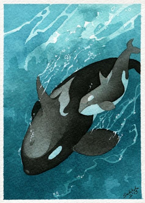 Orca Art, Zestaw Ikon, Piskel Art, Orca Whale, Whale Art, Orca Whales, Mother Baby, Marine Animals, Killer Whales