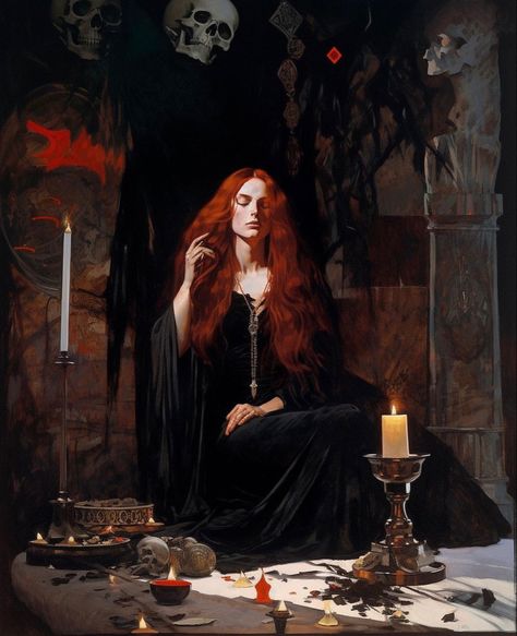 Phantom Painting, The Necromancer, Painting Instagram, Arte Peculiar, Fantasy Magic, Witch Art, Witch Aesthetic, The Phantom, Romantic Art