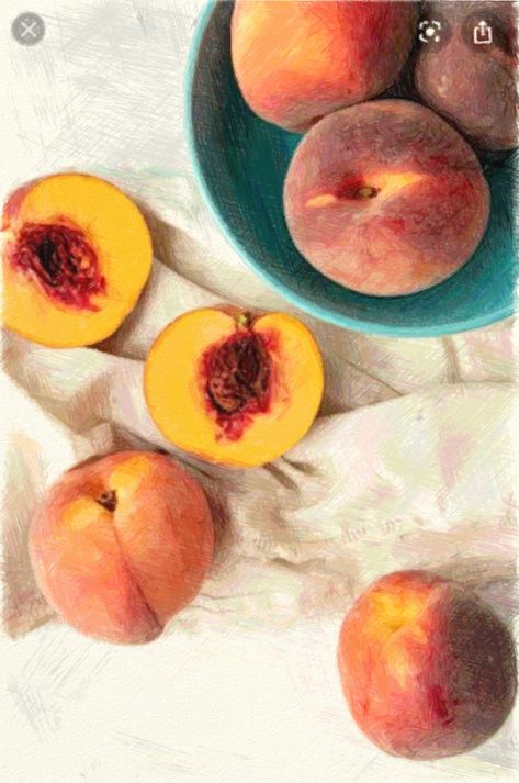 Peach Photoshoot, Peaches Photography, Peaches Still Life, Food Aesthetics, Foreign Language, Peaches, Painting Ideas, Still Life, Tik Tok