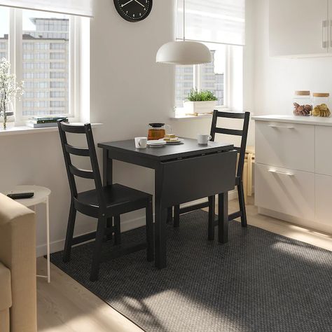 kitchen table - Search - IKEA Ikea Small Dining Table, Ikea Lerhamn, Dining Table Small Space, Små Rum Lidt Plads, Small Kitchen Tables, Table Extensible, Small Dining Table, Drop Leaf Table, Comfy Chairs