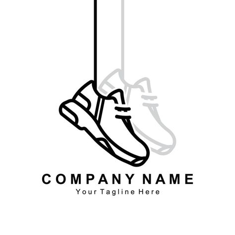 Sneakers Shoe Logo Design, vector illustration of trending youth footwear, simple funky concept Sneaker Logo Idea, Shoe Brand Logo Ideas, Shoes Logo Design Ideas Creative, Shoe Logo Design Creative, Shoe Logo Ideas, Sneaker Illustration, Shoe Logo Design, Sneaker Logo, Rebranding Logo