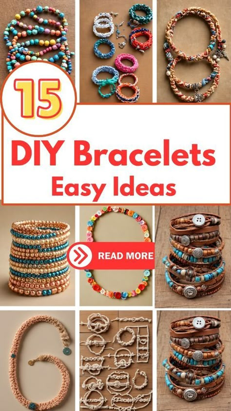 Discover how to make stunning DIY beaded bracelets in just a few simple steps! Perfect for beginners, these quick and easy bracelet tutorials will have you crafting gorgeous accessories in no time. Follow our step-by-step guide and unleash your creativity today! Hippie Bracelets Diy, Beaded Accessories Diy, Diy Bracelets Easy Step By Step Simple, Easy Diy Jewelry To Sell, How To Make Seed Bead Bracelets, Easy Homemade Bracelets, Clay Beads Tutorial, How To Make Beaded Bracelets, Clay Bracelets Diy