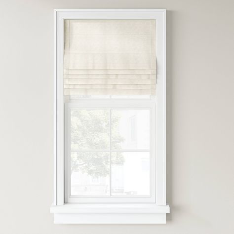 Dress up your window in clean minimalistic style with this Cordless Jute-Like Roman Window Shade from Threshold™. This stylish roman blind brings a modern twist to your home interiors. Made from jute-like fabric in a dark natural tone, it easily mixes with your existing decor. The light-filtering shade lets in just the right amount of light while enhancing privacy, while the cordless retraction mechanism makes it easy to open and close the window shade. You can install it in your bedroom, living room, kitchen or anywhere else, and simply spot clean for easy maintenance. Threshold™: Quality & Design / Casual classics for house and home. Bedroom Roman Shades, Small Bathroom Window Treatments, Livingroom Blinds, Small Bathroom Door, Small Window Treatments, Bathroom Window Coverings, Bathroom Shades, Small Bathroom Window, Indoor Blinds