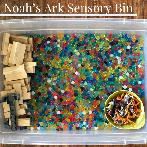 Theology in Everyday Parenting | Though Noah’s story is definitely one filled with judgment God’s mercy still shines radiant. The rainbow and covenant the Lord makes is… | Instagram Noah Ark Sensory Bin, Bible Story Sensory Play, Noah's Ark Sensory Bin, Noah’s Ark Sensory Bin, Days Of Creation Sensory Bin, Sunday School Sensory Bins, Christian Sensory Bin, Noah’s Ark Preschool, Bible Story Sensory Bins