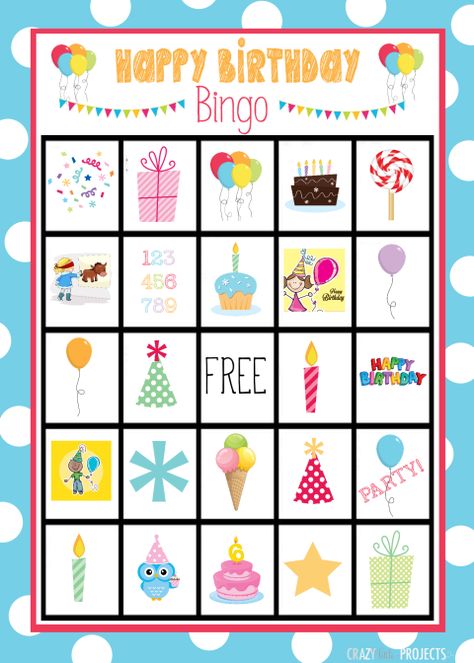 Free Printable Birthday Bingo Game Birthday Bingo Template, Baby Birthday Games, Birthday Bingo, Crepes Party, Birthday Games For Kids, Toddler Party Games, Bingo Card Template, Bingo For Kids, Bingo Template