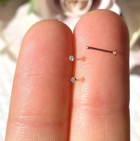 Nose Piercing Stud Diamond, 1mm Nose Stud, Tiny Nose Ring, Rose Gold Nose Stud, Small Nose Studs, Tiny Nose Studs, Tiny Nose, Nose Ring Jewelry, Nose Piercing Stud