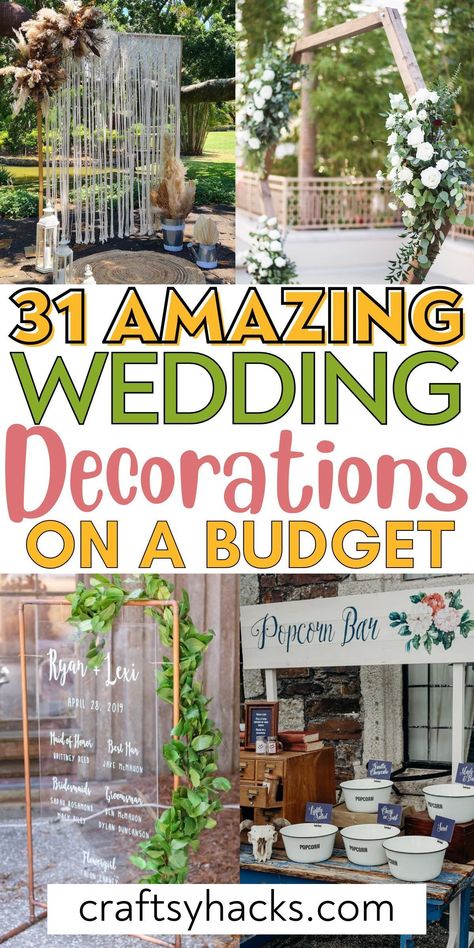 31 Tremendous Low cost and Stunning Marriage ceremony Decor Concepts- #Beautiful #Cheap #Decor #Ideas #SUPER #Wedding Check more at https://howcandothis.com/weddingideas/31-tremendous-low-cost-and-stunning-marriage-ceremony-decor-concepts/ How To Decorate Your Own Wedding, Inexpensive Wedding Alter Ideas, Easy Wedding Backdrop Ideas, Cheap Easy Wedding Decorations, Creative Wedding Decorations, Easy Cheap Wedding Decor, Easy Wedding Reception Decorations, Inexpensive Wedding Decorations, Inexpensive Wedding Decor Ideas