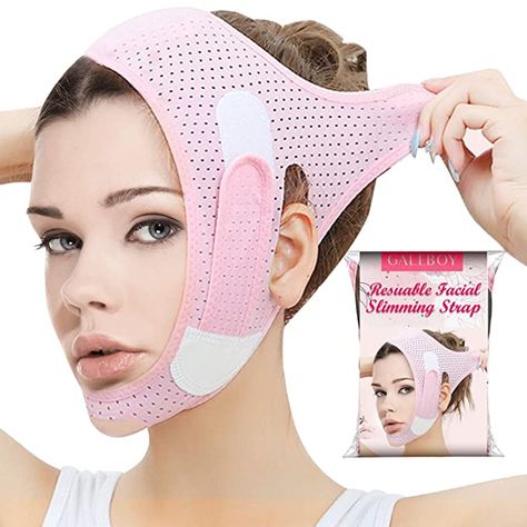 Amazon.com: Double Chin Reducer, Face Slimming Strap, V Line Lifting Mask Chin Strap for Women and Men, Anti-Wrinkle Face Mask for Double Chin and Shaggy Face Skin: Beauty Saggy Face Skin, Saggy Face, Anti Wrinkle Face Mask, V Line Face, Cheek Lift, Faces Band, Double Menton, Lifting Facial, V Line