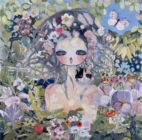 Works | Kaikai Kiki Gallery Japanese Contemporary Art, Aya Takano, Ethereal Art, Pics Art, Funky Art, Types Of Art, Pretty Art, Japanese Art, Manga Art