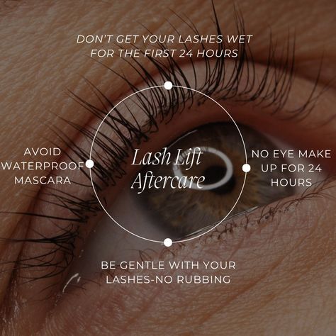 👁️LASH LIFT aftercare!!⁠ ⁠ What is a lash lift? A lash lift is an all-natural, semi-permanent procedure that gives you the appearance of fuller, thicker eyelashes without adding extensions. Your lashes are boosted from the root, giving them a lifted, and lengthened appearance. Book your next Lash Lift Appointment today via the link in our bio!⁠ ⁠ #amandarustmann #lashes #lashlift #tampalashes #tampalashlift⁠ #eyelashes #volumelashes #lashlove #lashartist Lash Lift Post Ideas, Lash Lift Facts, Lash Extension Advertising Ideas, Lash Lift And Tint Aftercare, Lash Lift Benefits, Lash Lift Captions Instagram, Eyelash Extension Aesthetic, Lashes Marketing, Lash Lift Quotes Beauty