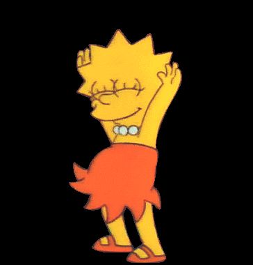 transparent animated Sticker Simpson Dancing, Lisa Gif, Gif Transparent, Transparent Gif, Simpson Wallpaper Iphone, Animiertes Gif, Simpsons Drawings, Simpsons Characters, Dancing Gif