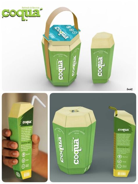 Coconut Water Packaging Design, Coconut Water Packaging, Coconut Packaging Design, Coconut Packaging, Coconut Design, Clever Packaging, Product Packaging Design, Packaging Pouch, Water Packaging