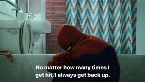 Spider-Man
Into the Spider-Verse
Miles Morales
Movie quotes 
Spiderman Spiderpunk Quotes, Spider Man Motivation, Spiderman Quote Tattoo, Into The Spider Verse Quotes, Across The Spider Verse Quotes, Spiderman Across The Spider Verse Quotes, Spider Verse Quotes, Peter Parker Quotes, Spidey Quotes