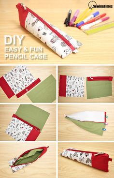 Triangle Pencil Case, Triangle Zipper Pouch, Pencil Case Diy, Diy Crafts Pencil Case, Pencil Case Tutorial, Pencil Case Sewing, Pencil Case Pattern, Diy Pencil Case, Christmas Advent Calendar Diy