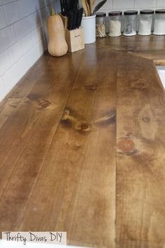 Diy Counter, Butcher Blocks, Diy Kitchen Remodel, Wooden Counter, Kitchen Cabinets Makeover, Diy Countertops, Wood Counter, Butcher Block Countertops, Diy Kitchen Cabinets