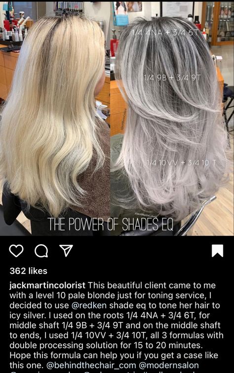 Silver Hair Color Formula, Hair Stylist Tips, Short Hair With Curtain Bangs, Short Hairstyles For Round Faces, Hair With Curtain Bangs, Halloween Hairstyles, Redken Hair Color, Grey Hair Transformation, Hair Dye Ideas