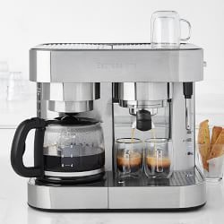 Espressione Stainless-Steel Coffee Maker & Espresso Machine Best Coffee Machines For Home, Stainless Steel Coffee Maker, Coffee Urn, Cappuccino Maker, Drip Coffee Makers, Coffee And Espresso Maker, Cappuccino Machine, Best Coffee Maker, Percolator Coffee