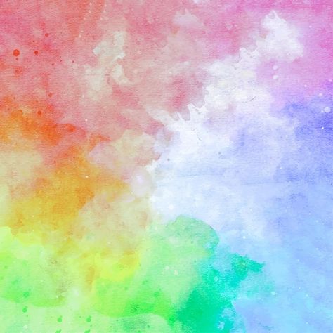 Rainbow abstract watercolor background | Premium Vector #Freepik #vector #watercolor #abstract #hand #paint Watercolor Background Ideas, Rainbow Watercolor Background, Favourite Aesthetic, Rainbow Color Background, Colourful Background, Abstract Watercolor Background, Holographic Print, Holographic Background, Ladybug Wallpaper