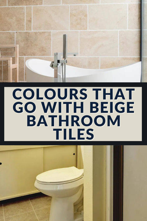 What Colour Goes With Beige, Bathroom With Tan Tile, Beige Tiles Bathroom, Tan Tile Bathroom Ideas, Bathroom Design Brown, Cream Tile Bathroom, Bathroom With Beige Tile, Bathroom Beige Tile, Beige Bathroom Tile Ideas