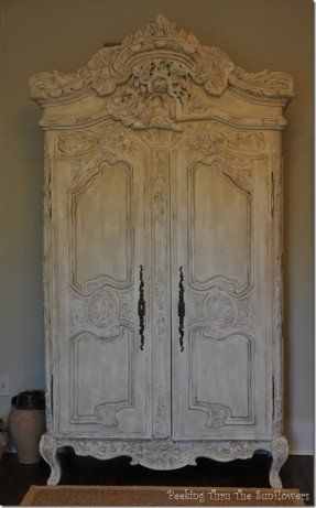 Coat Closet Armoire for 2020 - Ideas on Foter Shabby Chic Kitchen, French Country Armoire, Muebles Shabby Chic, Decoration Shabby, French Country Bedrooms, French Country Design, French Country Cottage, Chic Bedroom, French Country Style