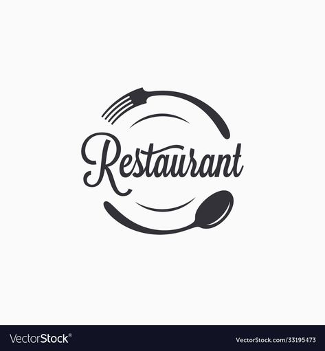 Fork Spoon Logo, Logo Sendok Garpu, Resturant Logo Design, Restaurant Logos Design, Spoon And Fork Logo, Restaurant Logo Design Ideas, Restaurant Logo Ideas, Restaurants Logo, Logo For Restaurant