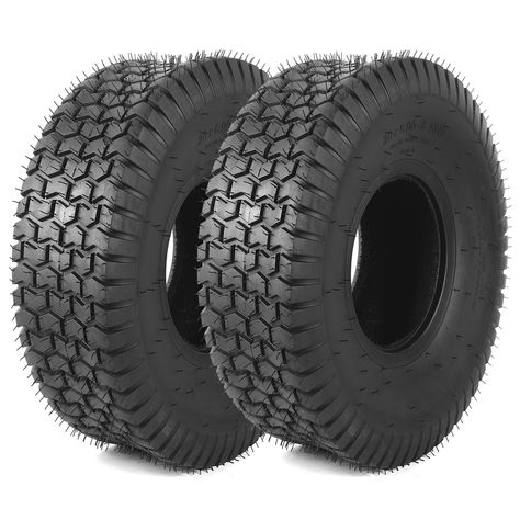 PRICES MAY VARY. 20x8.00-8 ATV TIRES: Each tubeless tire’s diameter is 20 inches with 8 inches section width and 8 inches rim diameter. Non-highway service and non-winter tires. REPLACEMENT TUBELESS TIRES: Compatible replacement tires for golf carts, ATVs, snowblowers, yard tractors, garden trailers, wheelbarrows, tillers, and riding lawnmowers. WITH SQUARE SHOULDERS: Increases stability and rolling resistance, especially on wet surfaces. A flat profile non-directional chevron tread pattern assi Square Shoulders, Yard Tractors, Lawn Mower Tires, Wheelbarrows, Tire Tread, Snow Blowers, Winter Tyres, Tubeless Tyre, Snow Blower