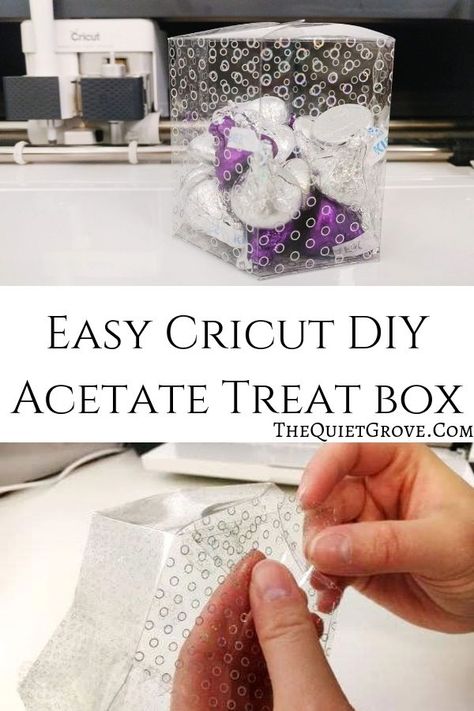 Cricut Projects Easy, Cricut Projects Beginner, Treat Box, Diy Cricut, Diy Box, 3d Projects, Craft Materials, Treat Boxes, Cricut Crafts