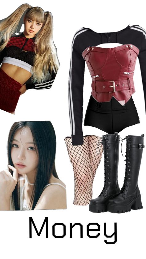 #Lisa #Money #kpop #fyp #music K Pop Idol Outfits Female, Lisa Stage Outfits, Dj Outfit, Lisa Money, Preformance Outfits, Kpop Style, Me Me Me Song, Stage Outfits, Kpop Idol