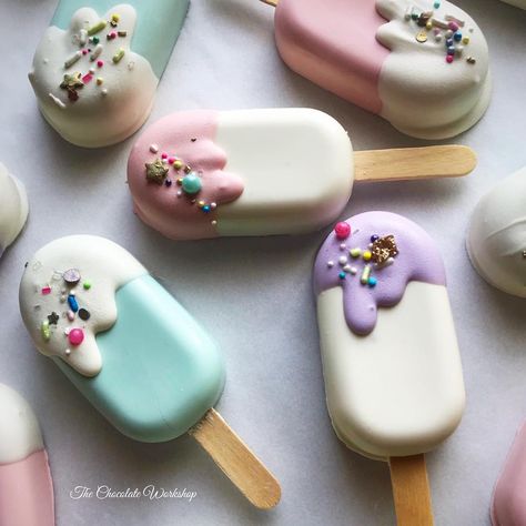 Cake Cycles, Cake Sicles, Treat Maker, Popsicles Cake, Ice Cream Cake Pops, Ice Cream Party Theme, Cake Pop Designs, Birthday Package, Cake Pop Decorating