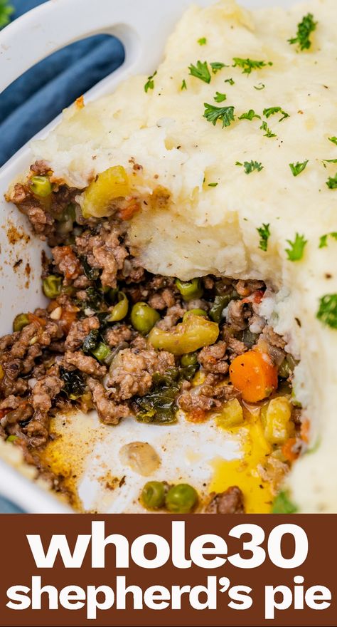 Shepards Pie Recipe Healthy, Healthy Shepards Pie, Sweet Potato Shepards Pie, Shepherds Pie Recipe Healthy, Whole30 Sweet Potato, Shepards Pie Recipe, Shepards Pie, Shepherds Pie Recipe, Healthy Casseroles