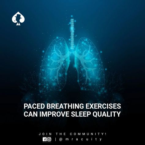 Getting a good night’s sleep is essential for optimal health and well-being. However, many people struggle with falling asleep or staying asleep throughout the night. If you are one of them, then you might want to try paced breathing exercises before going to bed. According to a study published in Psychophysiology, pacing your breath at 6 bpm (3 in and 7 out) can significantly improve sleep quality and efficiency. - #sleeptips #sleep #health #asleep #fact #tips #healthtips #goodsleep #... Breathing Exercises For Sleep, Sleepover Tips, Relaxation Response, Before Going To Bed, Simplifying Life, Falling Asleep, Before Sleep, Health Business, Going To Bed