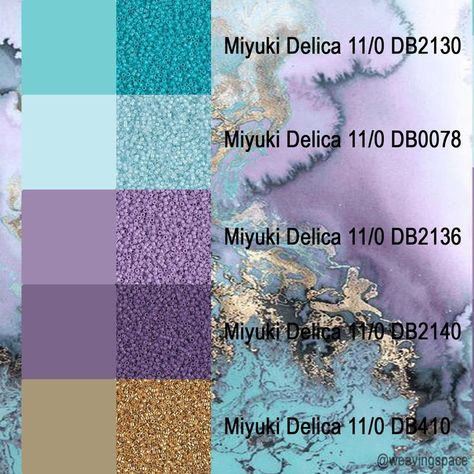 Color Palette For Beads, Miyuki Beads Color Combos, Beading Color Palettes, Delica Color Palette, Miyuki Color Combination, Miyuki Bead Color Combinations, Miyuki Delica Color Palette, Miyuki Color Palette, Color Palette Jewelry