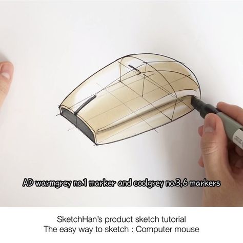 Jeongmohan on Instagram: “Sketch tutorial : Computer mouse🐭 The easy way to draw mouse sketch 1️⃣>2️⃣>3️⃣>4️⃣ . . . #mouse #design #sketch #ideasketch #painting #디자인…” Mouse Designs Sketch, Mouse Sketch Design, Computer Mouse Sketch, Industrial Sketch, Sketch Tutorial, Mouse Sketch, Cooking Design, Mouse Drawing, Mouse Computer