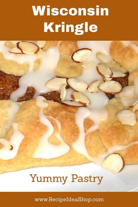 Homemade Kringle, Almond Kringle Recipe, Wisconsin Recipes, Kringle Recipe, Danish Kringle, Crumb Cakes, Wisconsin Food, Pastries Recipes Dessert, Racine Wisconsin