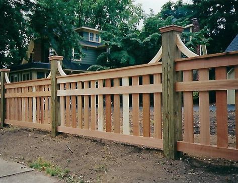 Beautiful Fencing Ideas, Fence Trim Ideas, Mixed Fence Ideas, French Country Fence, Decorative Wood Fence Ideas, Traditional Fence Design, Stone And Wood Fence, 4 Foot Fence Ideas, Chain Link Fence With Wood